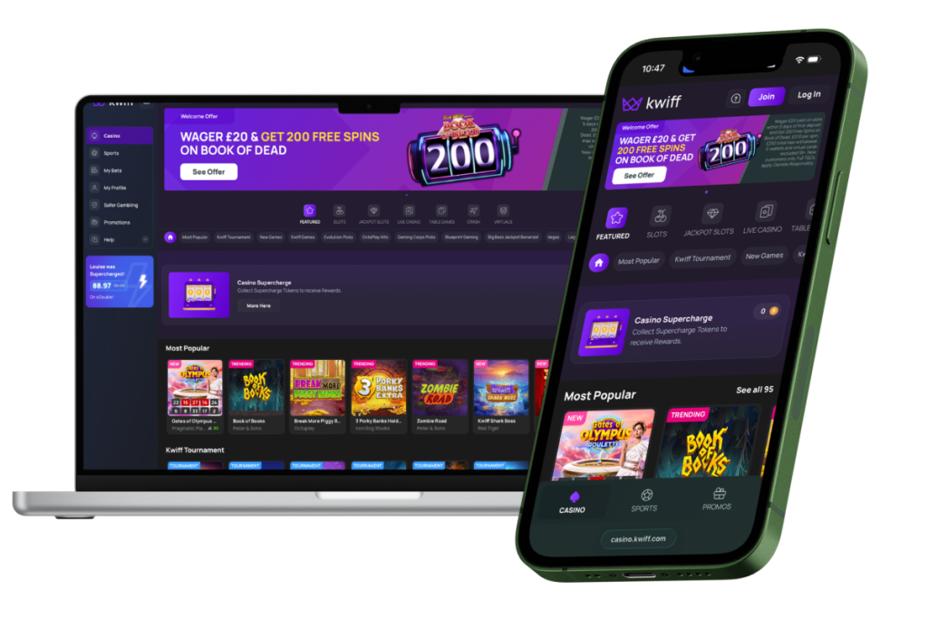 Kwiff Casino Lobby