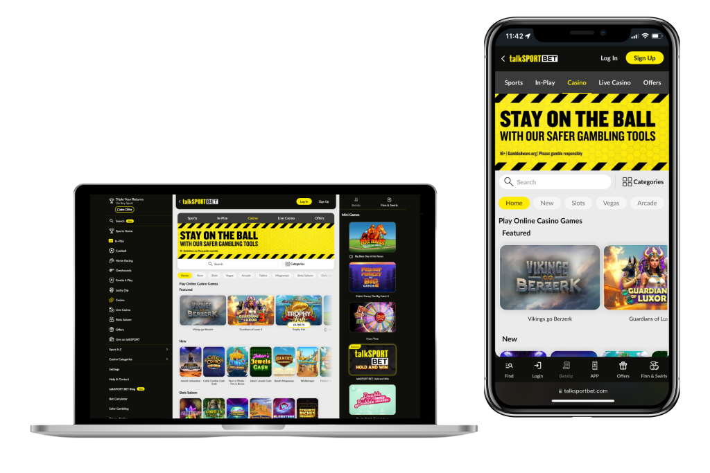 talkSPORT BET Casino Lobby
