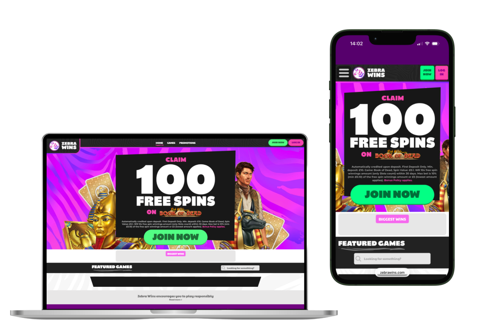 Zebra Wins casino lobby